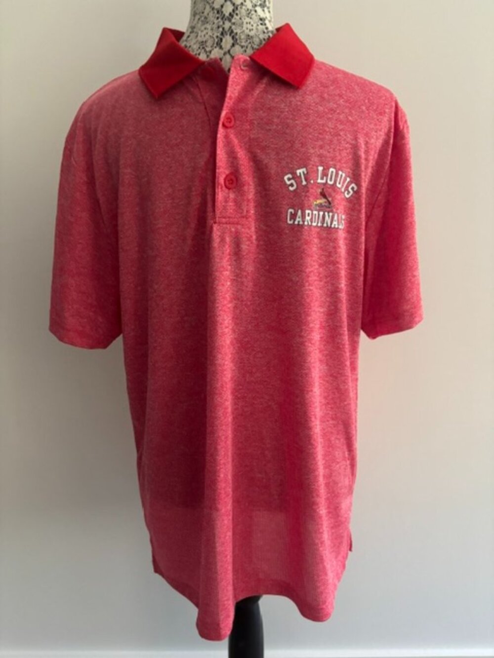 NWOT St. Louis Cardinals Men's Short Sleeve Polo - Large